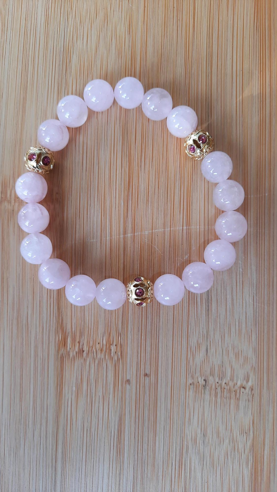 Elegant Rose Quartz Bracelet