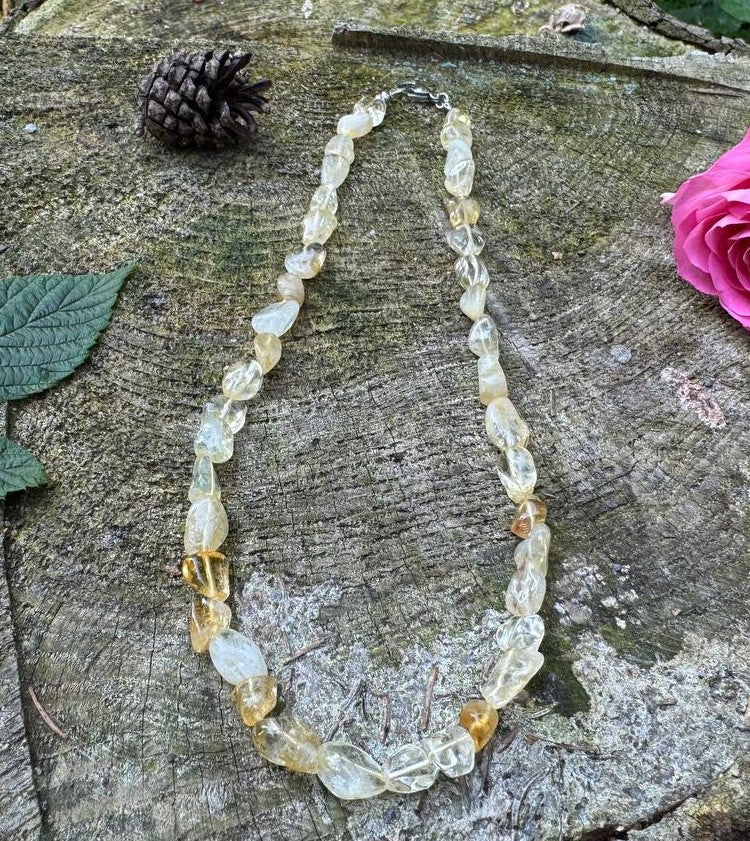 Golden Glow Citrine Necklace