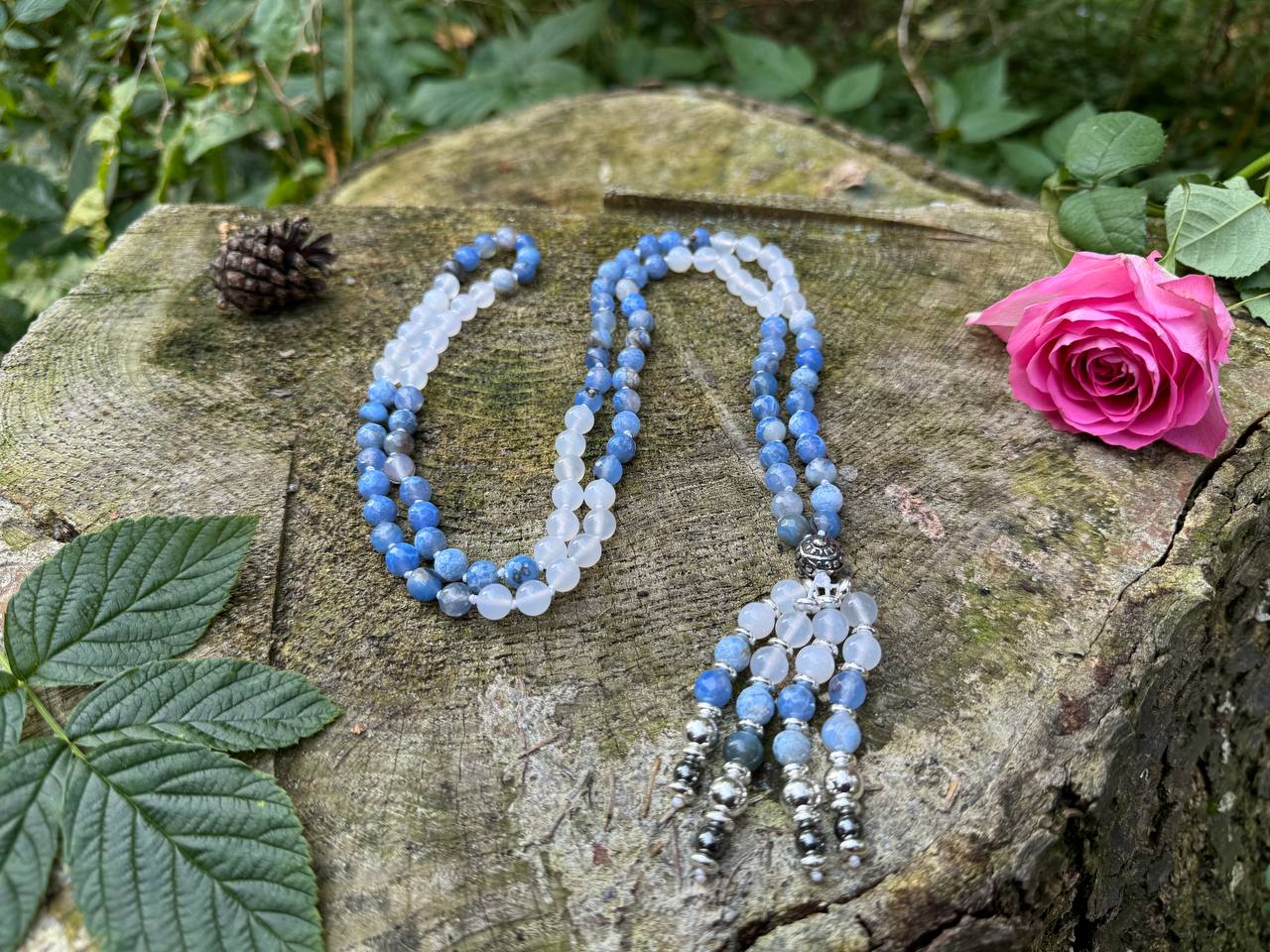 Serene Waves Mala Necklace