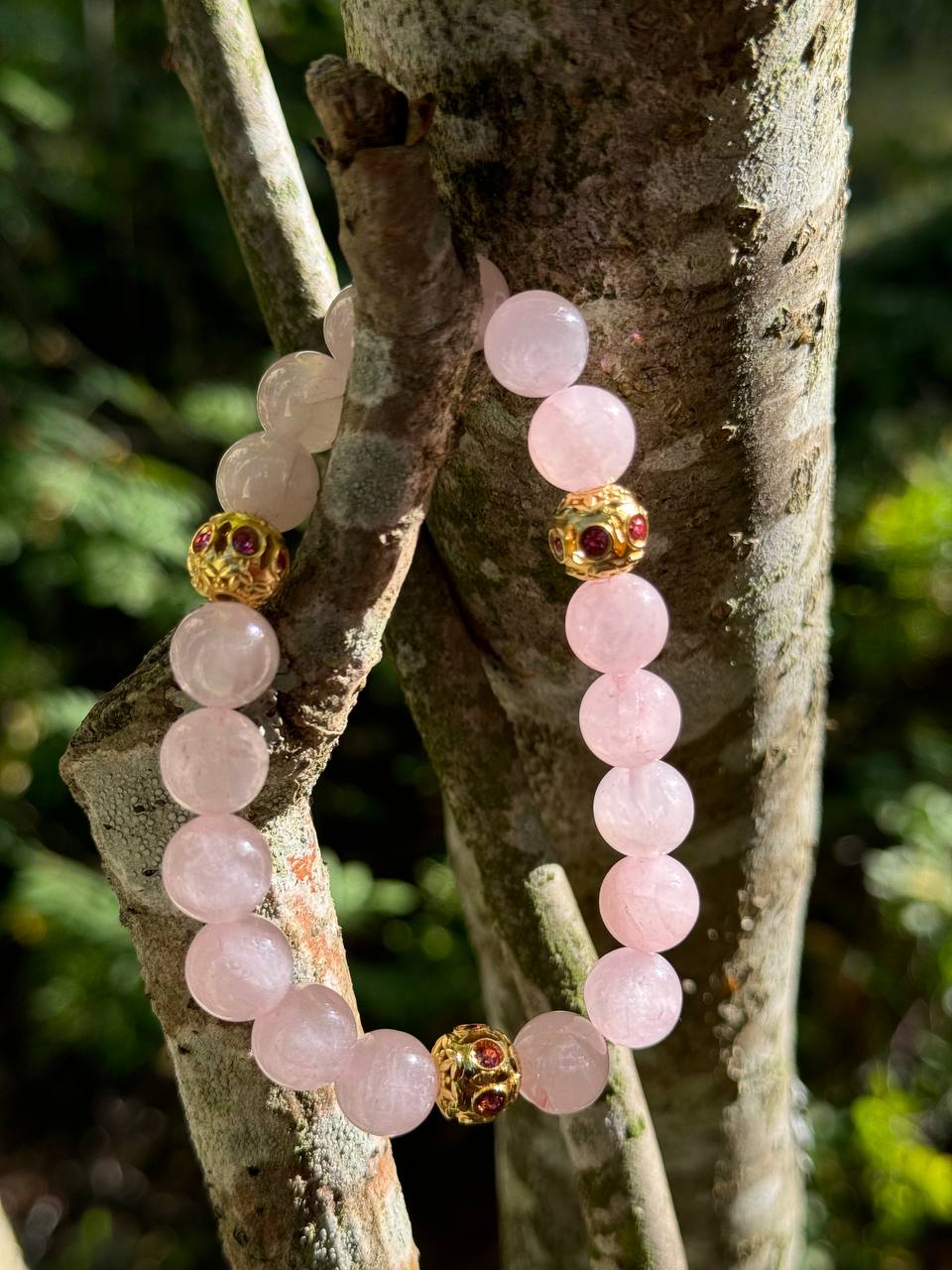 Elegant Rose Quartz Bracelet