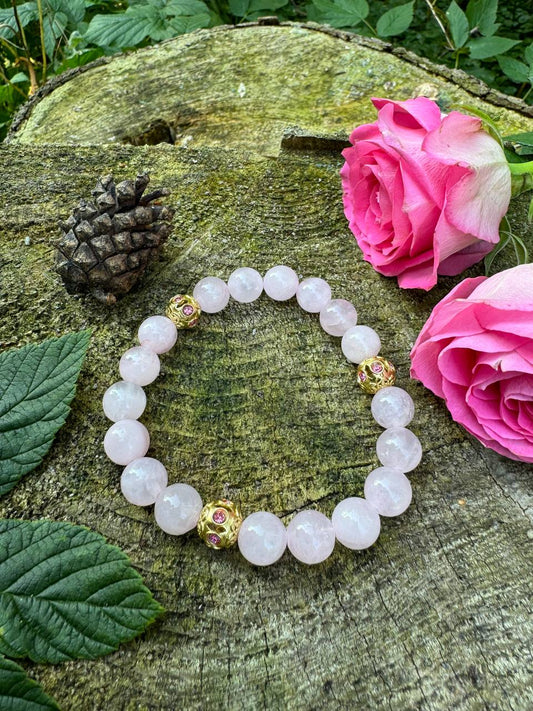 Elegant Rose Quartz Bracelet