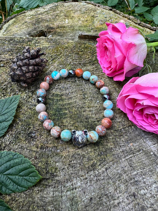 Strength Aqua Terra Jasper Bracelet